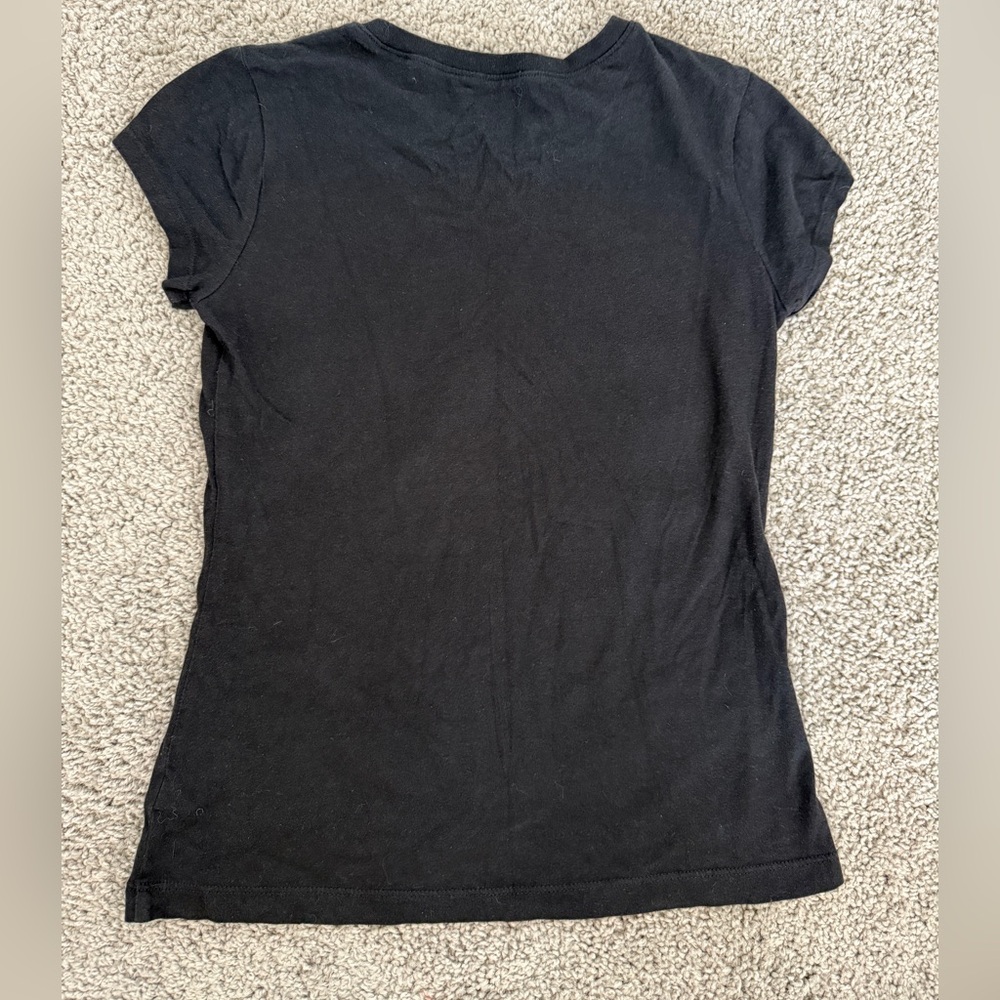 Justice Black Dog Tee with 3D Glasses Size 10 - Picture 2 of 5